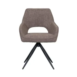 Eetkamerstoel Finley Bruin Boucle