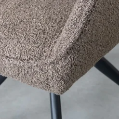 Eetkamerstoel Finley Bruin Boucle