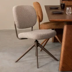Eetkamerstoel Geneva Grijs Boucle