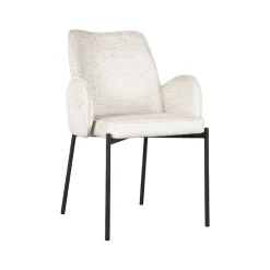 Eetkamerstoel Joni Crème Fluweel (showroommodel)