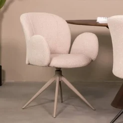 Eetkamerstoel Kimball Naturel Boucle