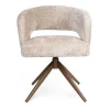 Eetkamerstoel Lana Beige met bronzen poot