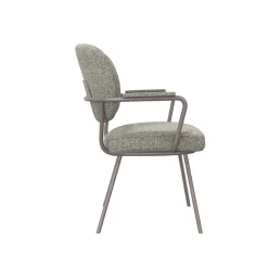 Eetkamerstoel Lausanne Grijs Boucle