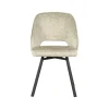 Eetkamerstoel Lewis Beige Fluweel