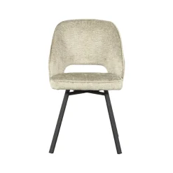 Eetkamerstoel Lewis Beige Fluweel