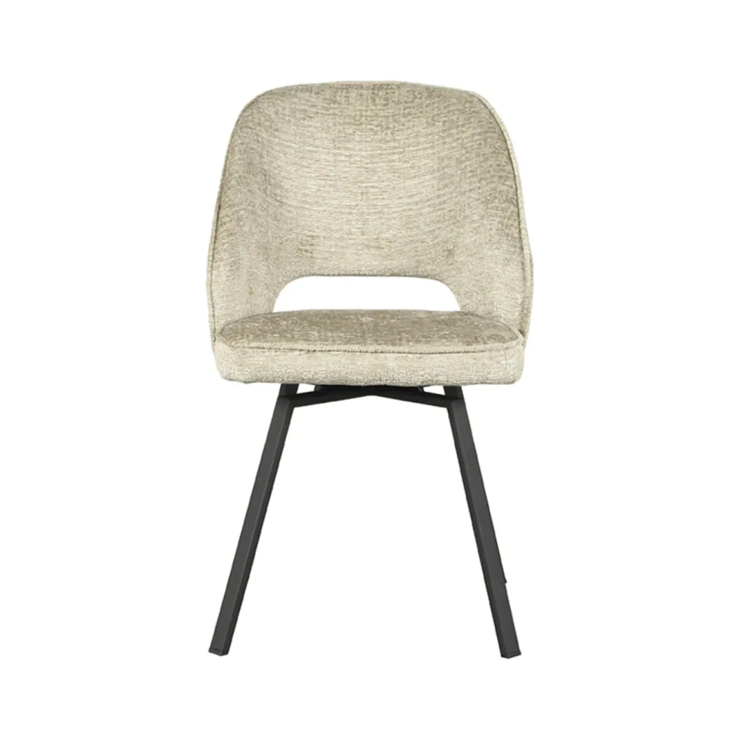 Eetkamerstoel Lewis Beige Fluweel