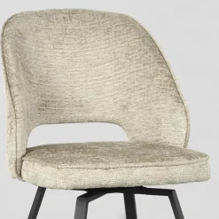 Eetkamerstoel Lewis Beige Fluweel