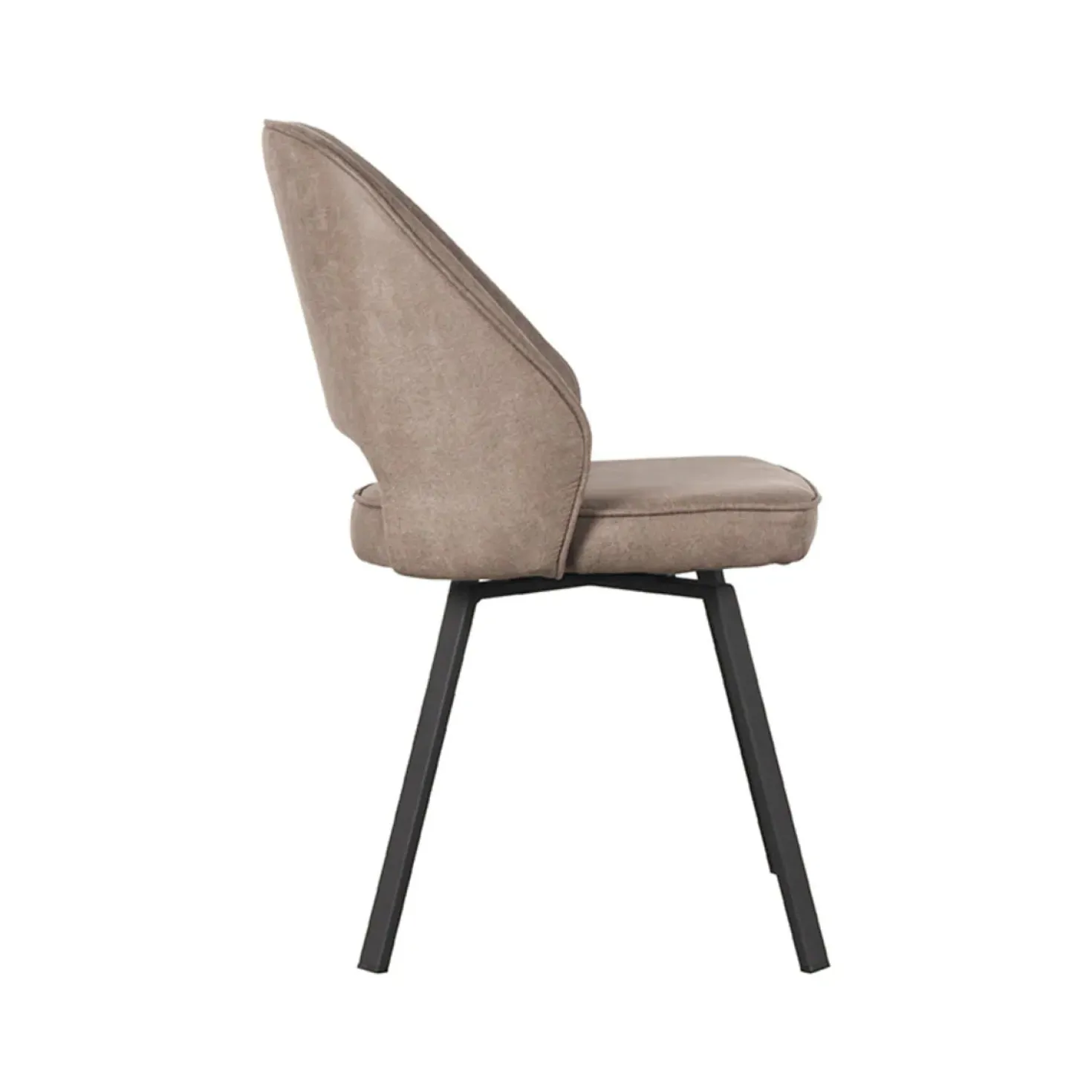 Eetkamerstoel Lewis Taupe Micro Suede