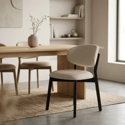 Eetkamerstoel Mikky Bruin Beige