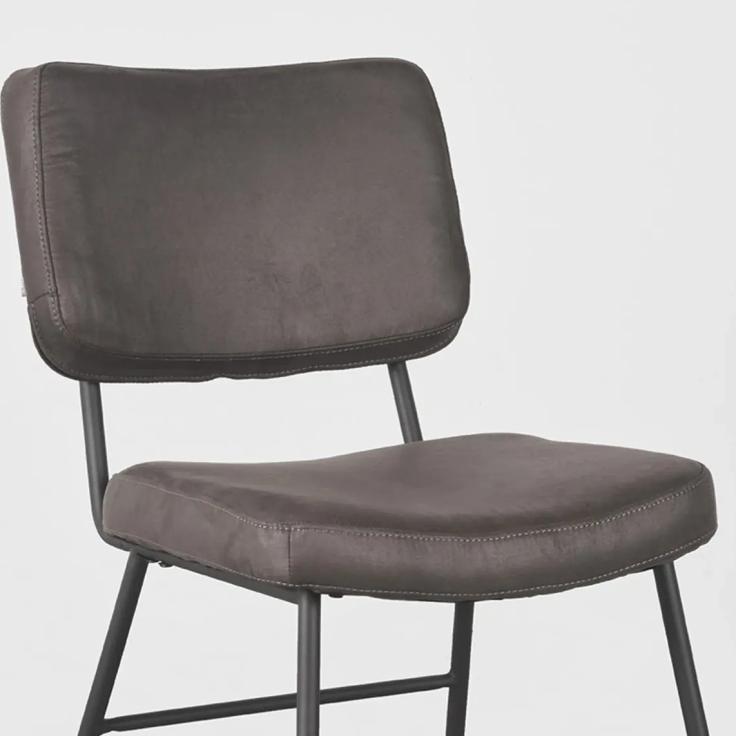 Eetkamerstoel Noah Antraciet Micro Suede