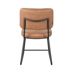 Eetkamerstoel Noah Cognac Micro Suede
