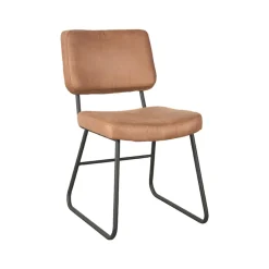 Eetkamerstoel Noah Cognac Micro Suede
