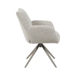 Eetkamerstoel Padua Naturel Boucle met Taupe poot