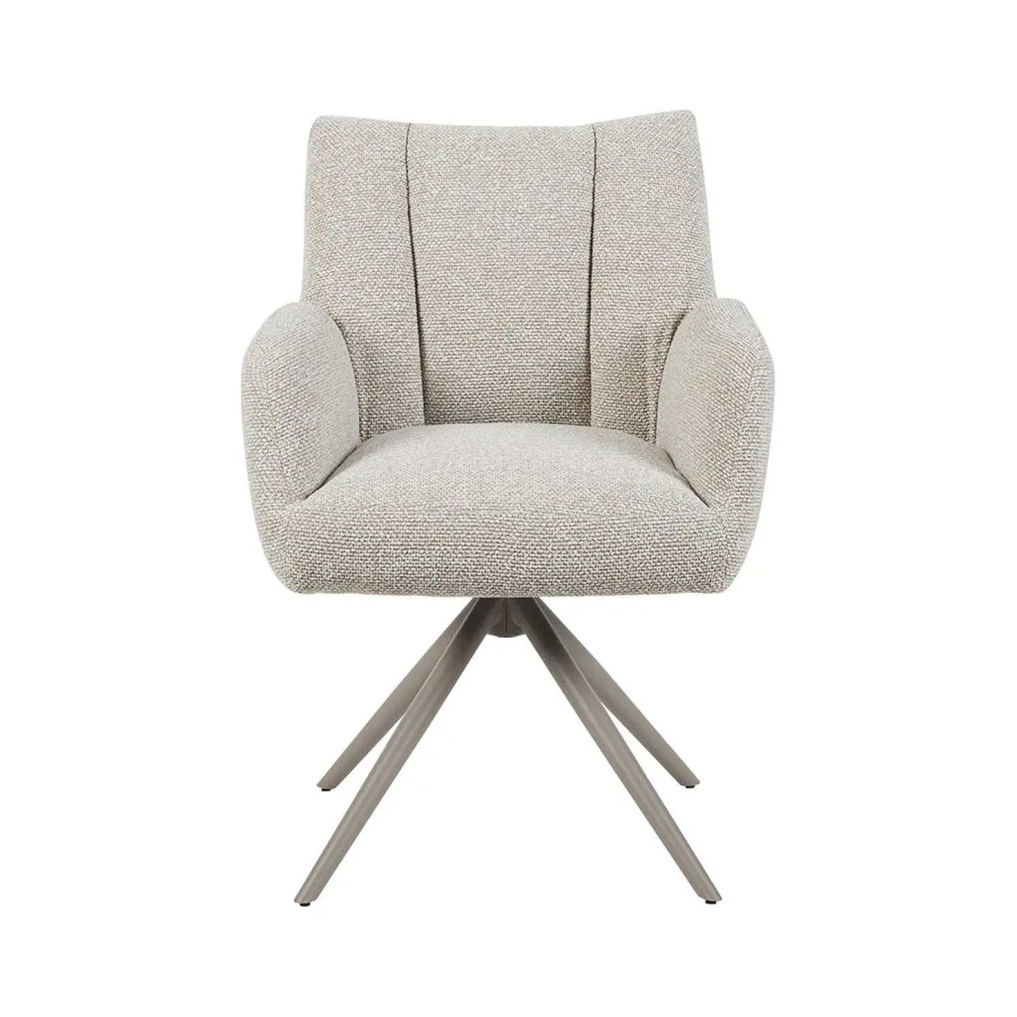 Eetkamerstoel Padua Naturel Boucle met Taupe poot