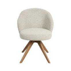 Eetkamerstoel Sabi Naturel Boucle met Naturel poot