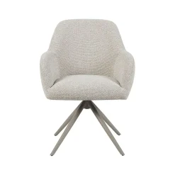 Eetkamerstoel Sayuri Naturel Boucle met Taupe poot