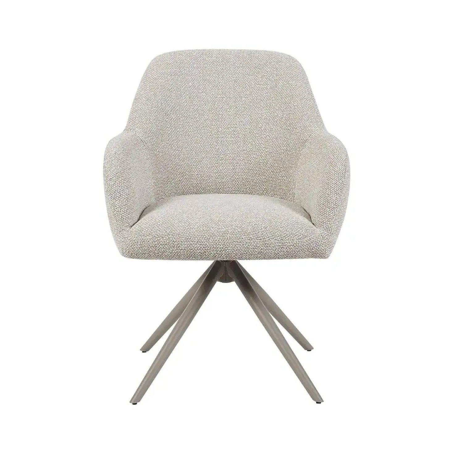 Eetkamerstoel Sayuri Naturel Boucle met Taupe poot