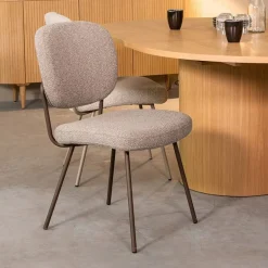 Eetkamerstoel Singapore Grijs Boucle