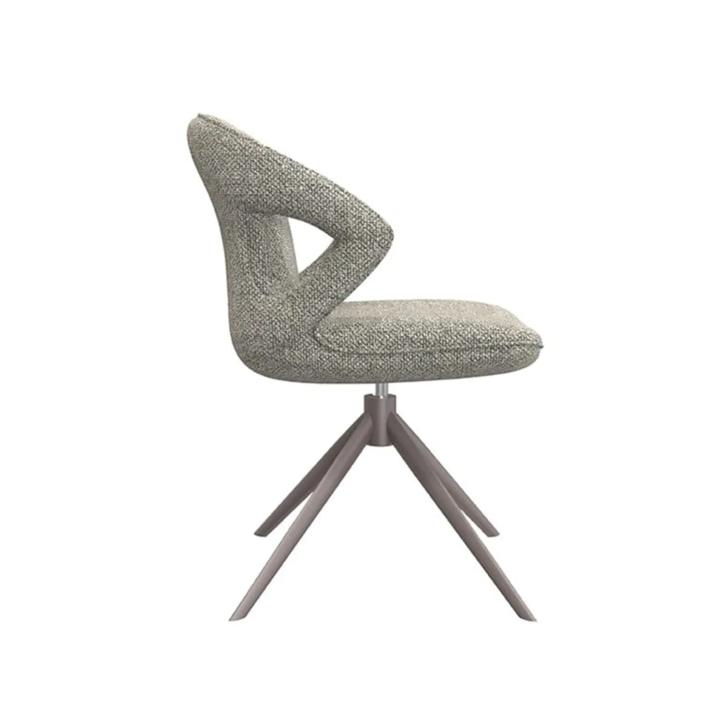 Eetkamerstoel Zurich Grijs Boucle