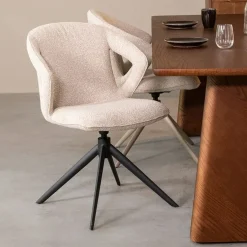 Eetkamerstoel Zurich Naturel Boucle