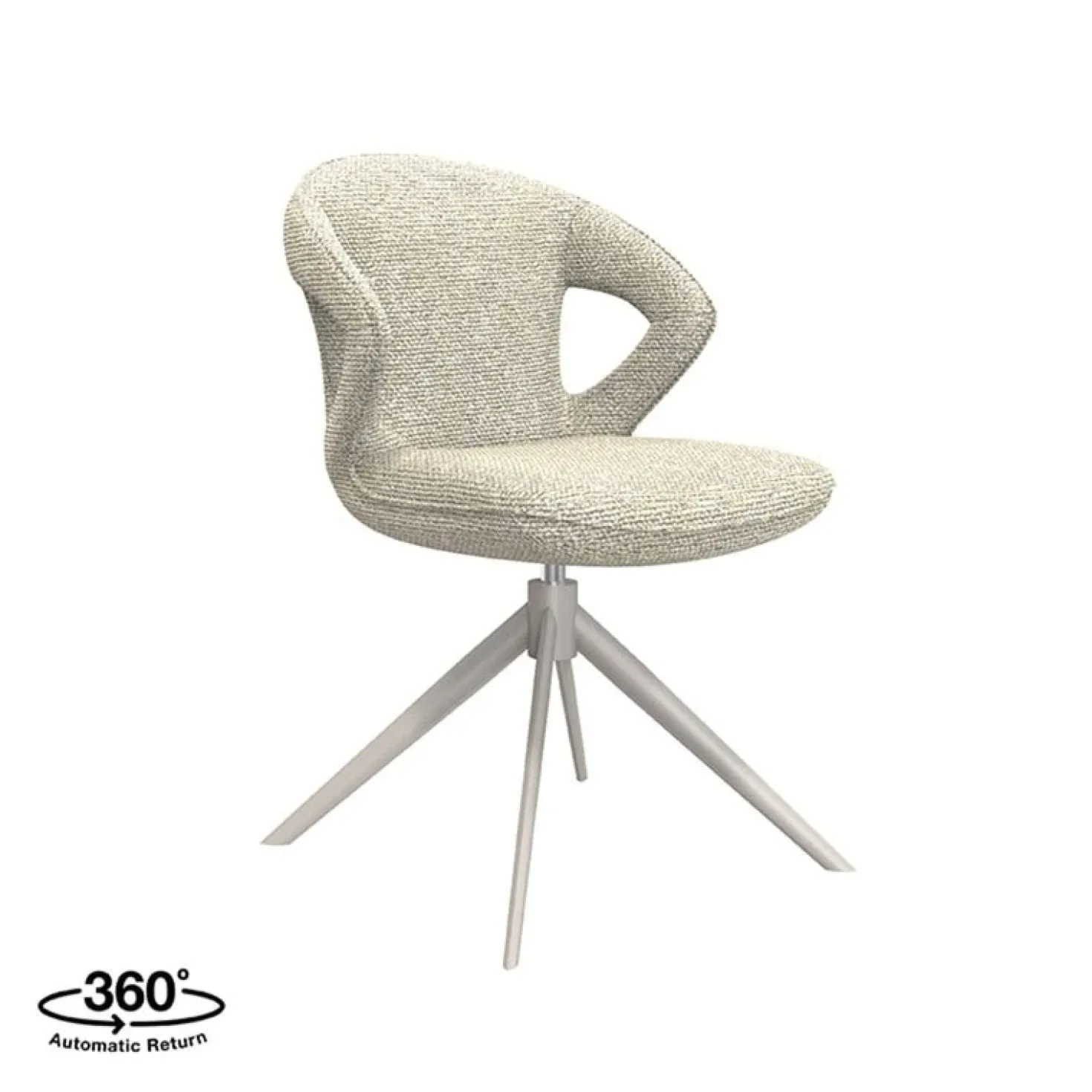 Eetkamerstoel Zurich Naturel Boucle