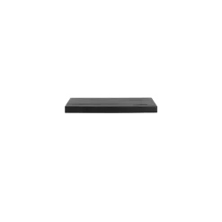 Eetkamertafel Tafelblad Straight Edge Zwart Mangohout 70cm