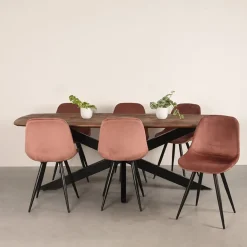 Eetkamertafel Zane Espresso Mangohout