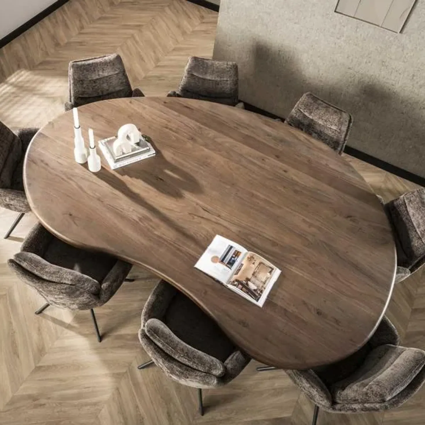 Eettafel Andreas organisch Acaciahout 244cm