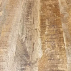 Eettafelblad industrieel rond mangohout 140cm
