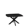 Eettafel Blake Zwart Mangohout 130cm