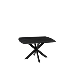 Eettafel Blake Zwart Mangohout 140cm