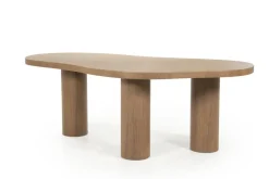 Eettafel Bobbie lichtbruin 215cm