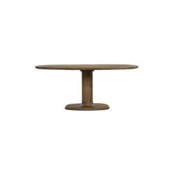 Eettafel Coco ovaal Lichtbruin mangohout 180cm
