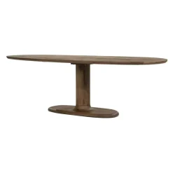 Eettafel Coco ovaal Lichtbruin mangohout 240cm
