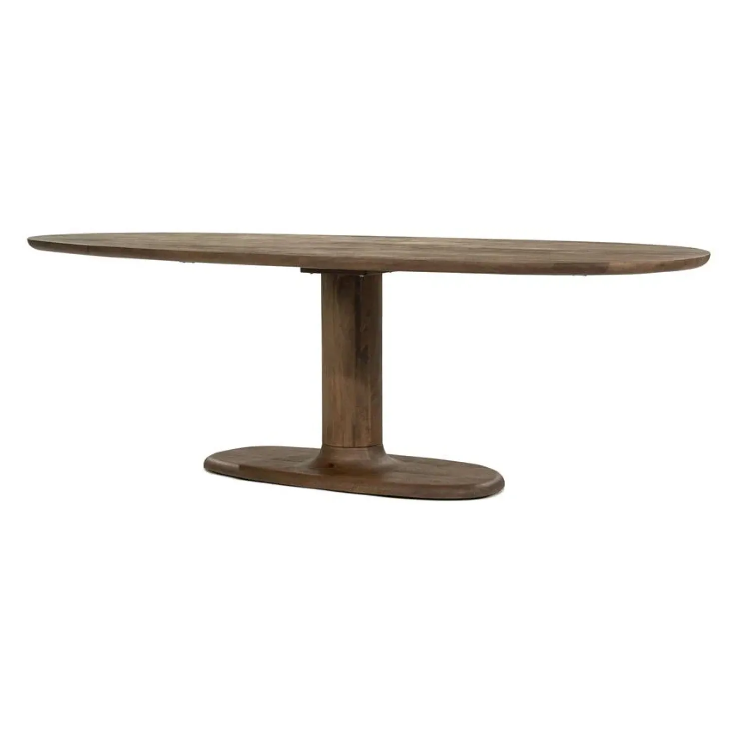Eettafel Coco ovaal Lichtbruin mangohout 240cm