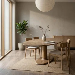 Eettafel Coco ovaal Lichtbruin mangohout 300cm
