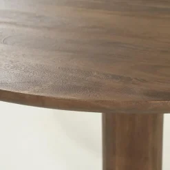 Eettafel Coco rond Lichtbruin mangohout 130cm