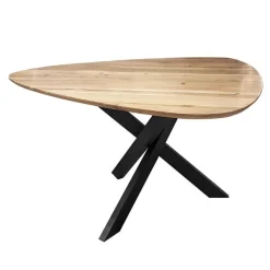 Eettafel Gambetti driehoekig acacia 135cm