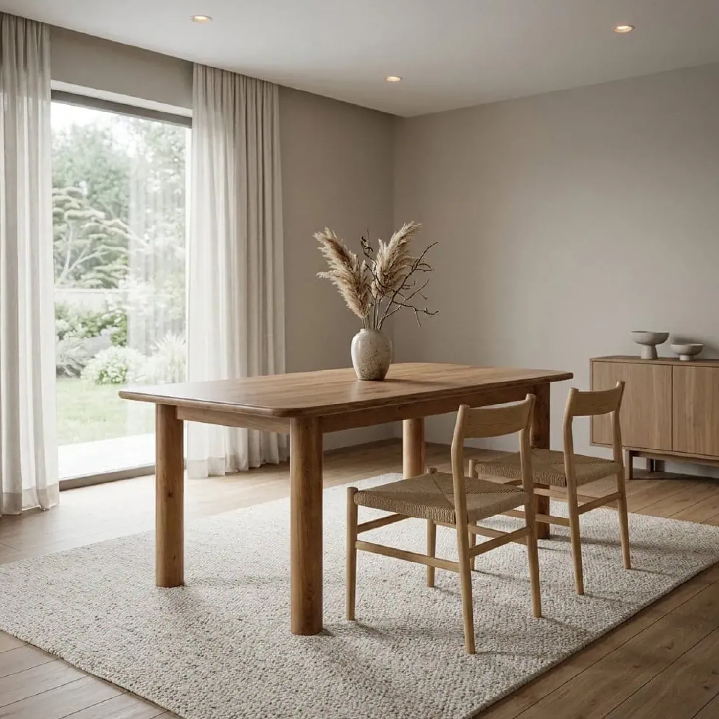 Eettafel Julian acaciahout 170cm