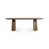 Eettafel Lune ovaal lichtbruin 240cm