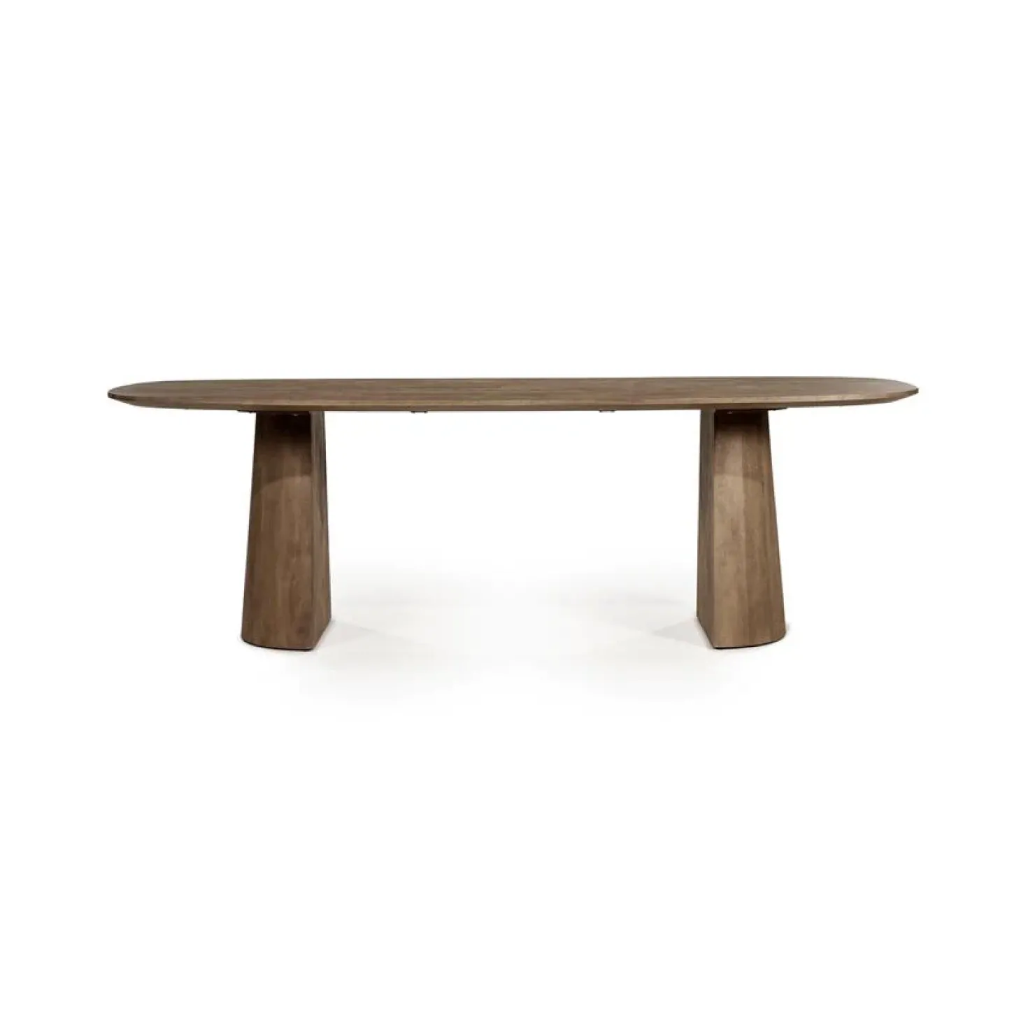 Eettafel Lune ovaal lichtbruin 240cm