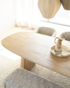 Eettafel Lune ovaal naturel 240cm