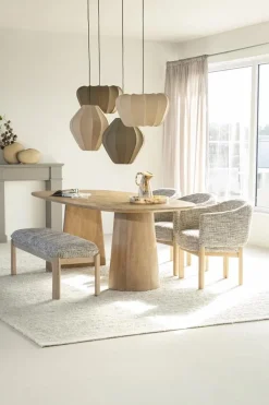 Eettafel Lune ovaal naturel 240cm