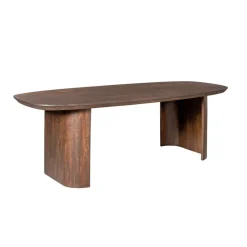 Eettafel Mario Deens ovaal walnoot 300cm