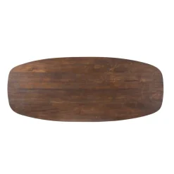 Eettafel Mario Deens ovaal walnoot 300cm