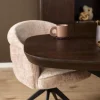 Eettafel Martin Deens ovaal Walnoot Zwarte poot 280cm