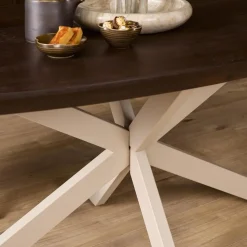 Eettafel Martin Deens ovaal Walnoot Zand poot 280cm