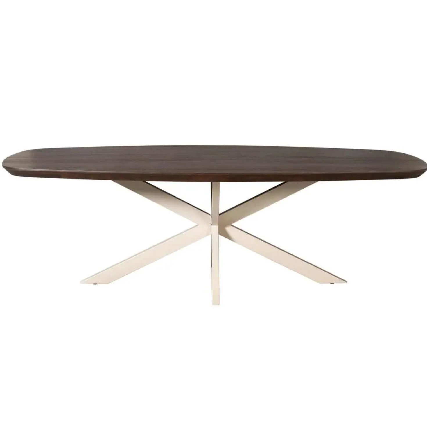 Eettafel Martin Deens ovaal Walnoot Zand poot 200cm