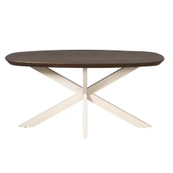 Eettafel Martin Deens ovaal Walnoot Zand poot 160cm