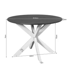 Eettafel Martin rond Naturel 130cm